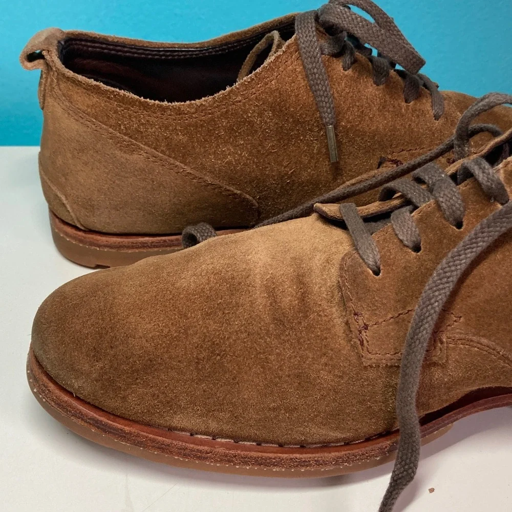 Timberland Boot Company Mens Size 9 Brown Suede Lace Up Oxfords